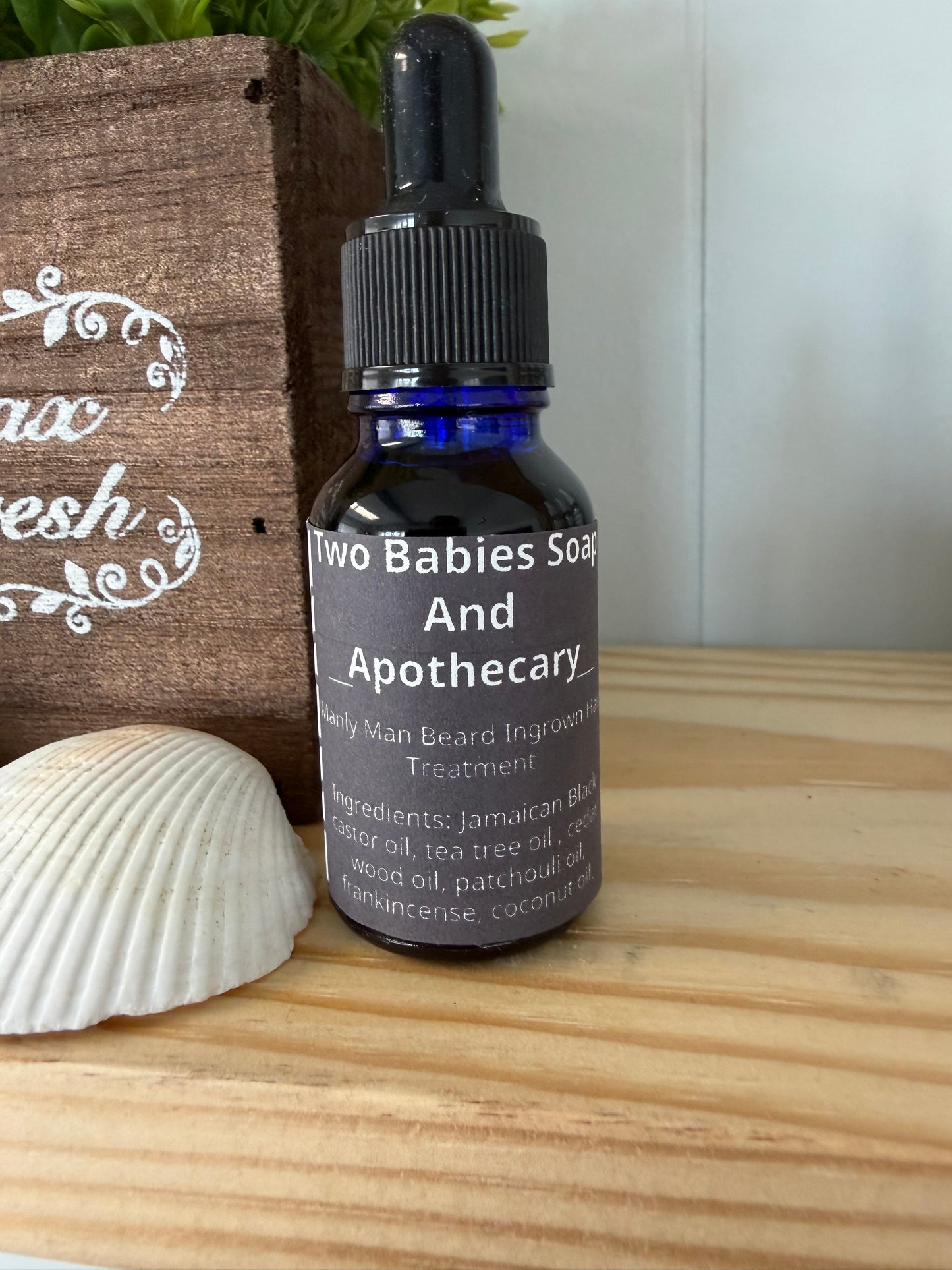 Manly man ingrown beard hair oil treatment