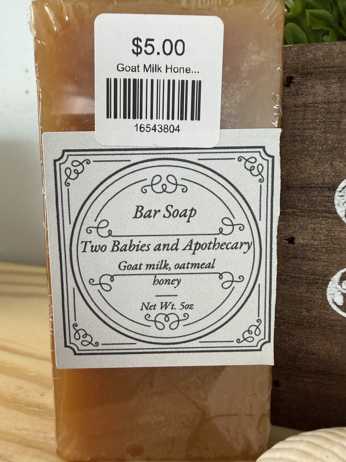 Goat Milk Honey and Oatmeal Bar Soap