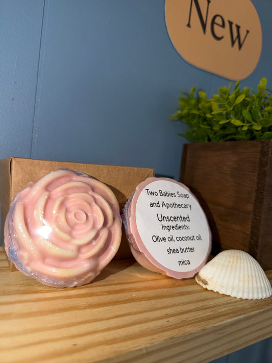 Unscented Decorative Soap Bars Rose shape